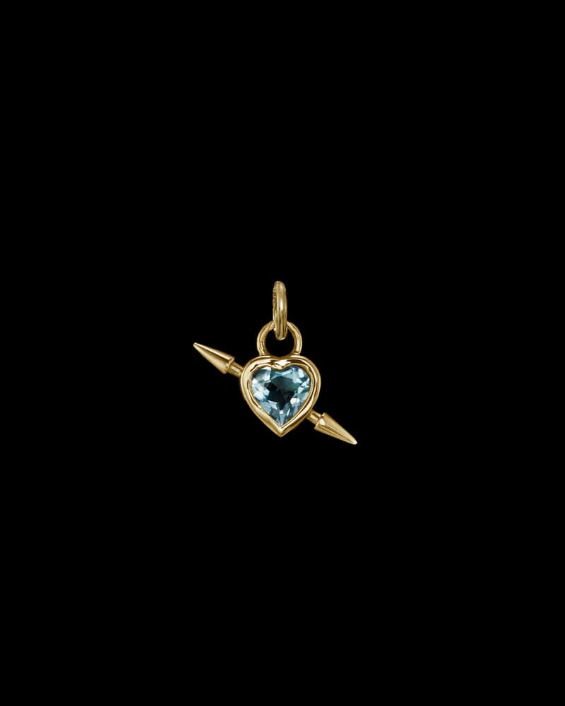 18K Yellow Gold - Aquamarine