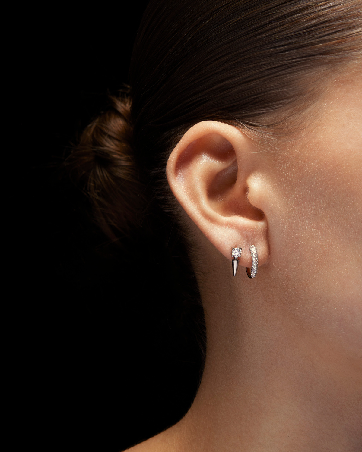 Rivière Rebel 1 Stone Ear Stud-image-2