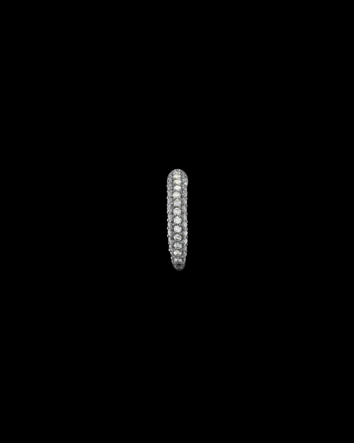 Pavé Diamond Hoop Earring-image-1