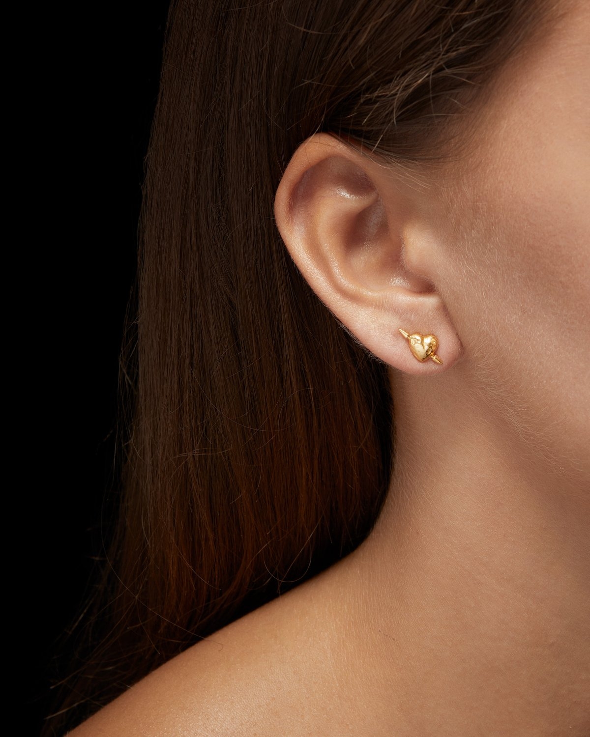 Tuvstarr's Heart Ear Stud-image-1