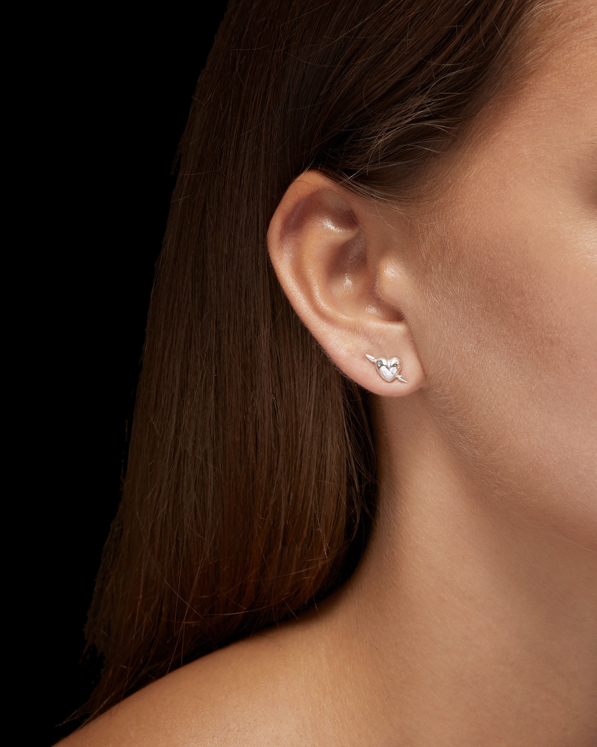 Tuvstarr's Heart Ear Stud-image-1