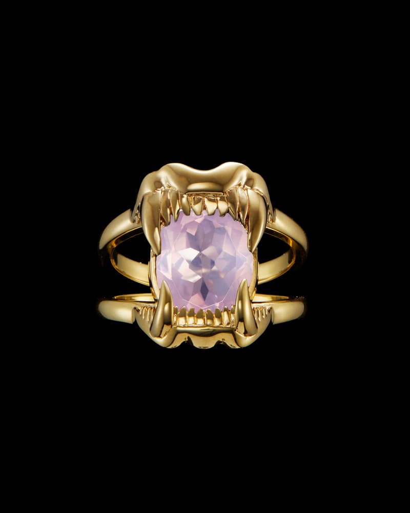 Gold-plated Silver - Rose Quartz