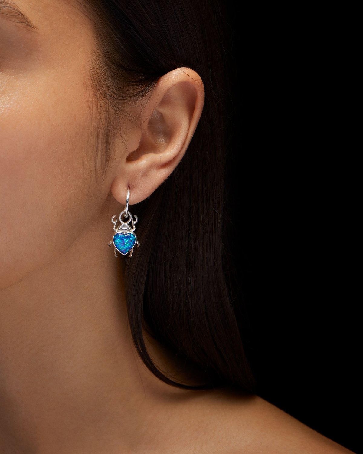 Beetle Hoop Earring-image-1