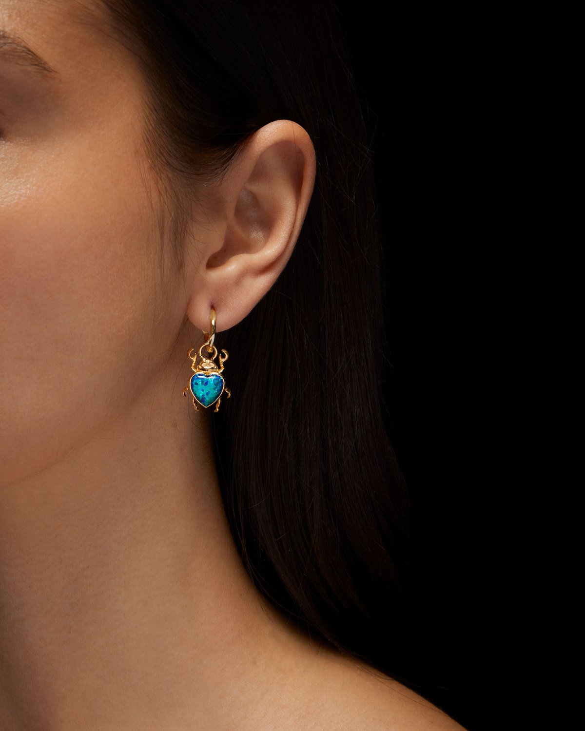 Beetle Hoop Earring-image-1