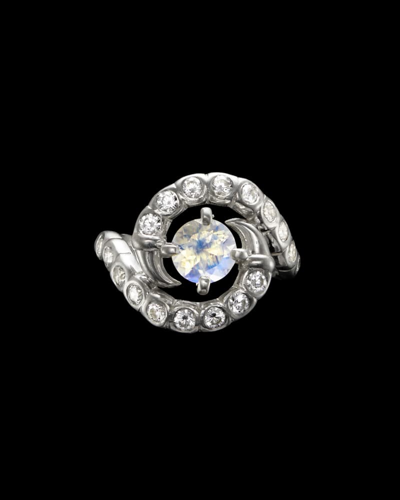 Silver - Moonstone