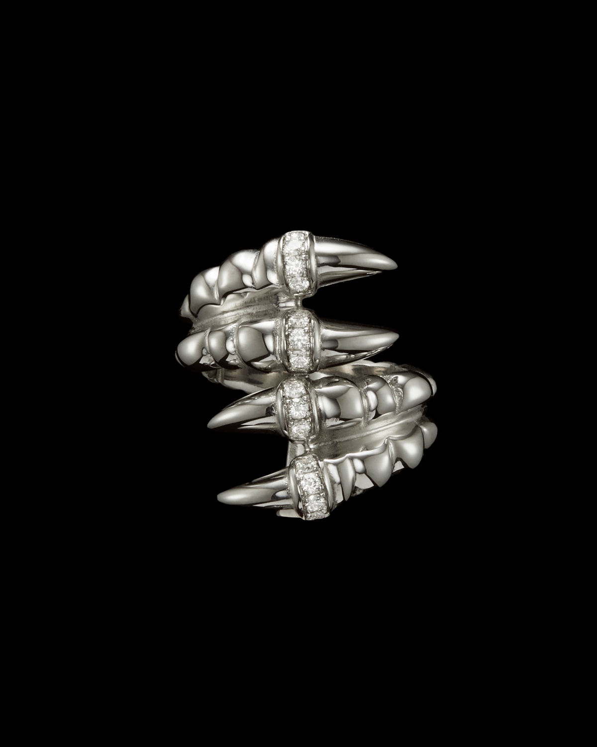 Double Claw Diamond Multi Ring-image-0