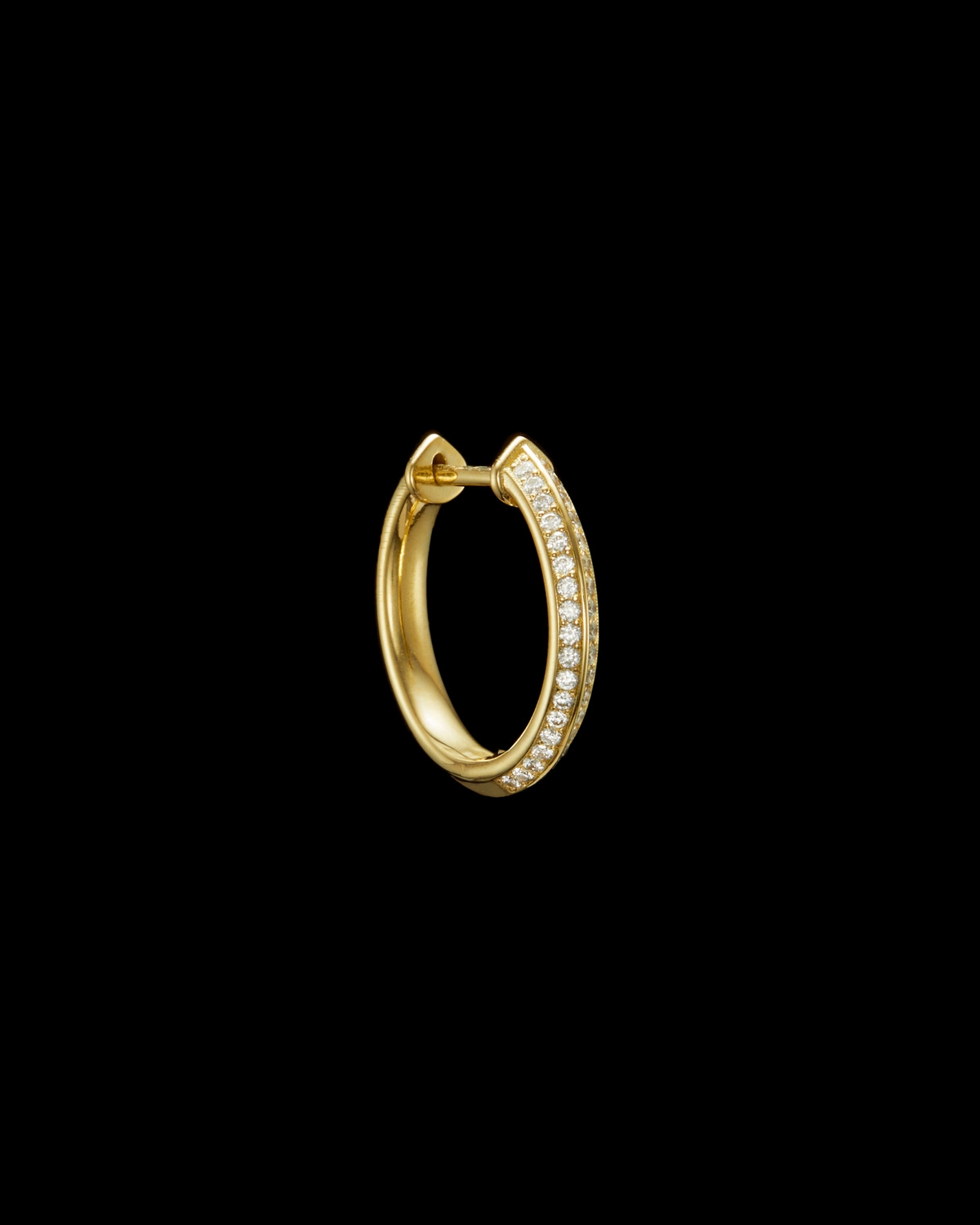 Captured Pavé Hoop Earring-image-0