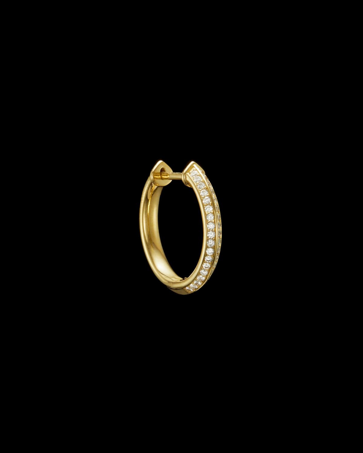 Captured Pavé Hoop Earring