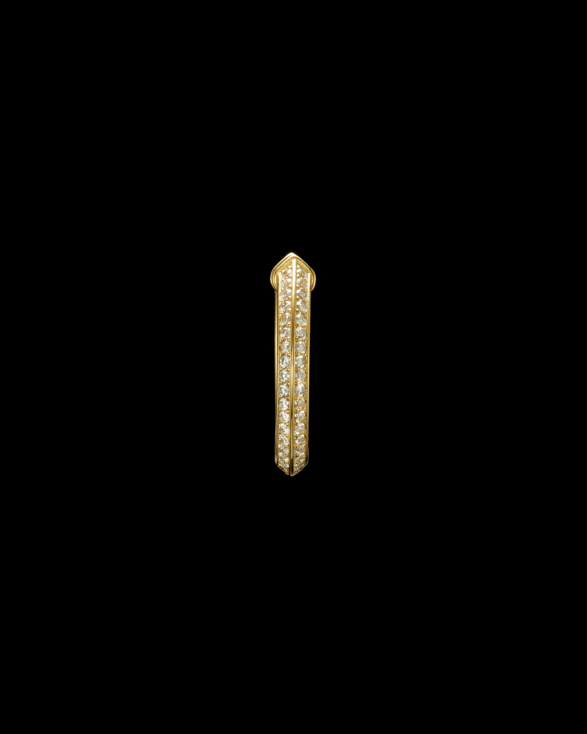 Captured Pavé Hoop Earring-image-1