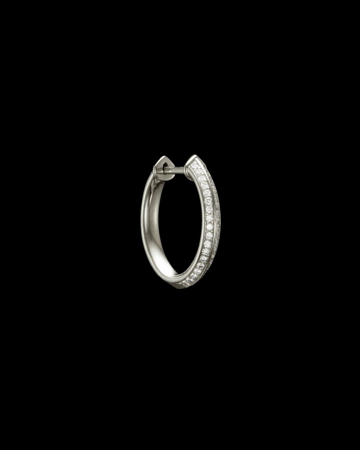 Captured Pavé Hoop Earring