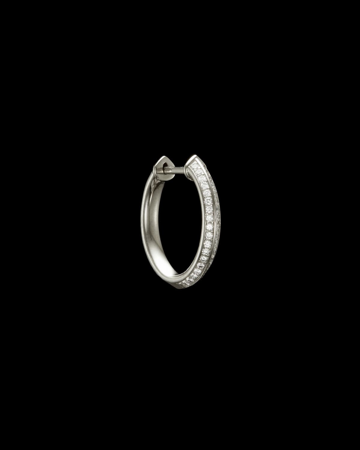 Captured Pavé Hoop Earring