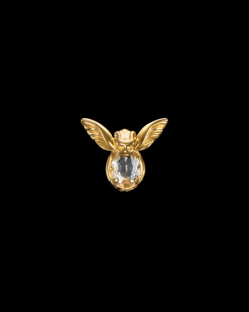 Gold-plated Silver - Clear Quartz