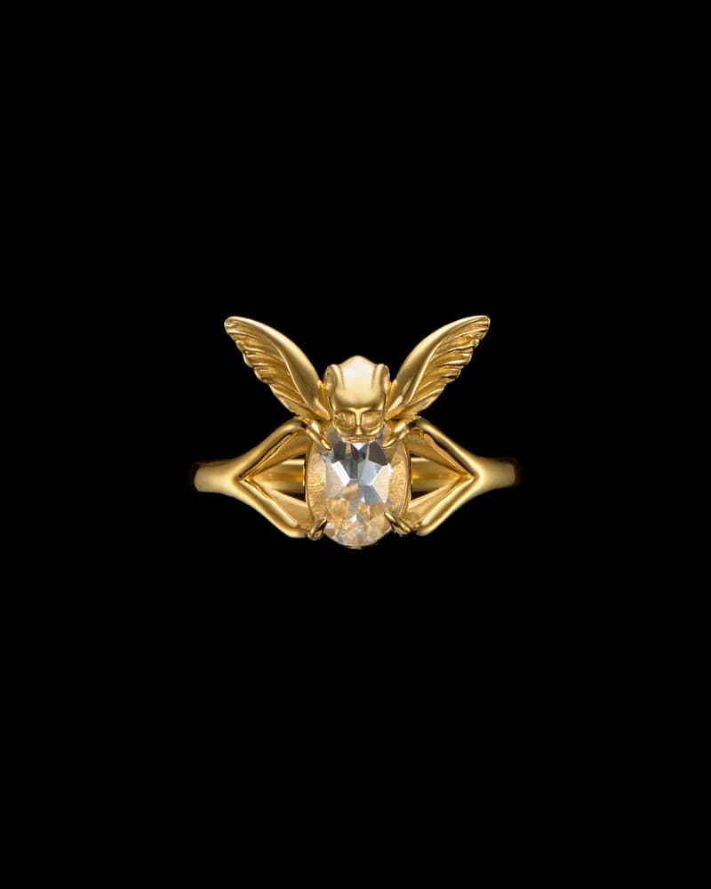 Gold-plated Silver - Clear Quartz