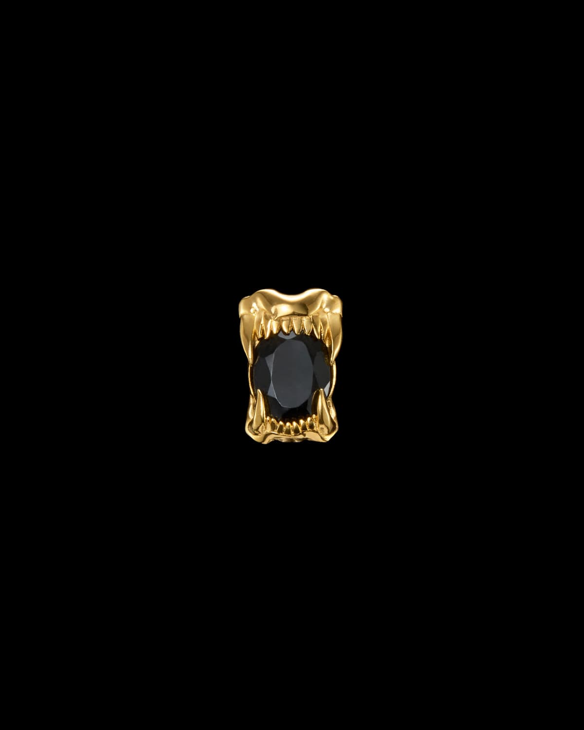 Tiny Jaw Stone Ear Stud