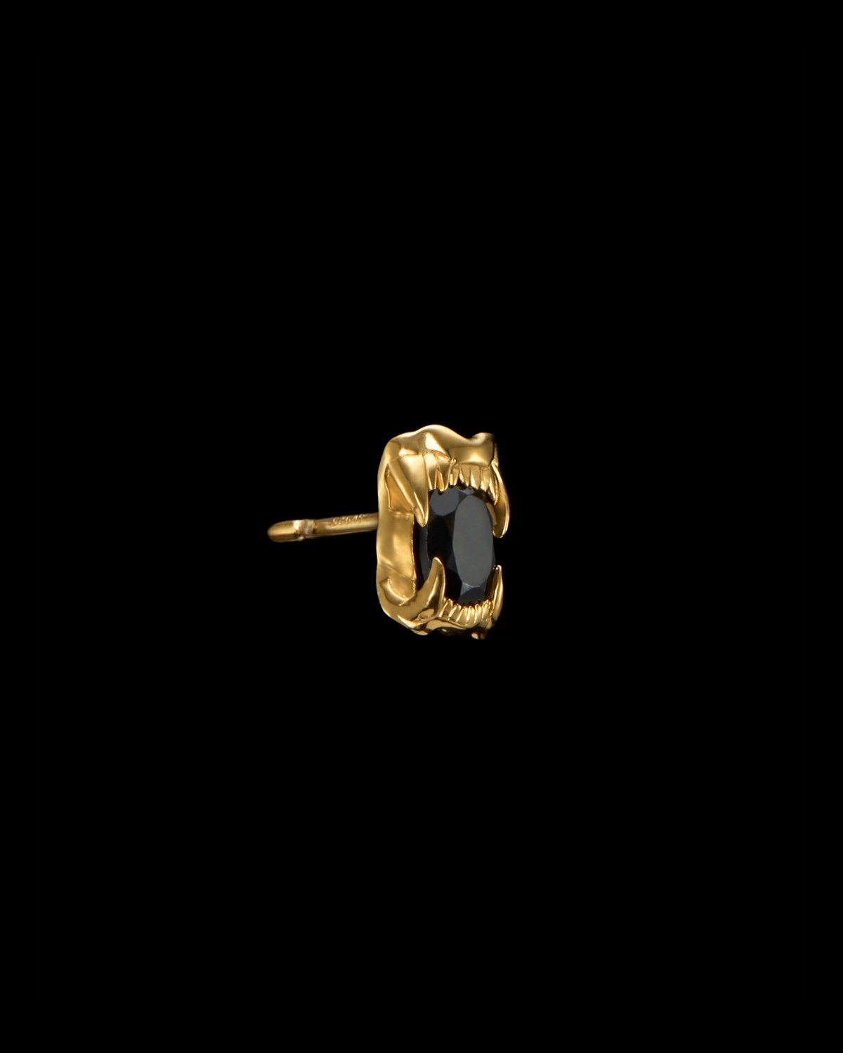 Tiny Jaw Stone Ear Stud-image-1