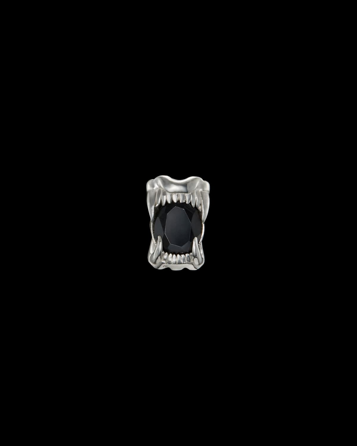 Tiny Jaw Stone Ear Stud