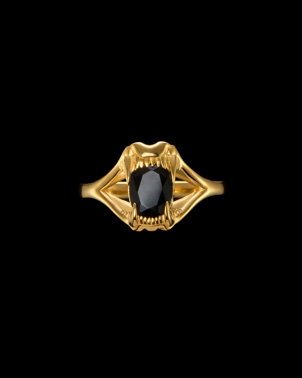 Tiny Jaw Stone Ring