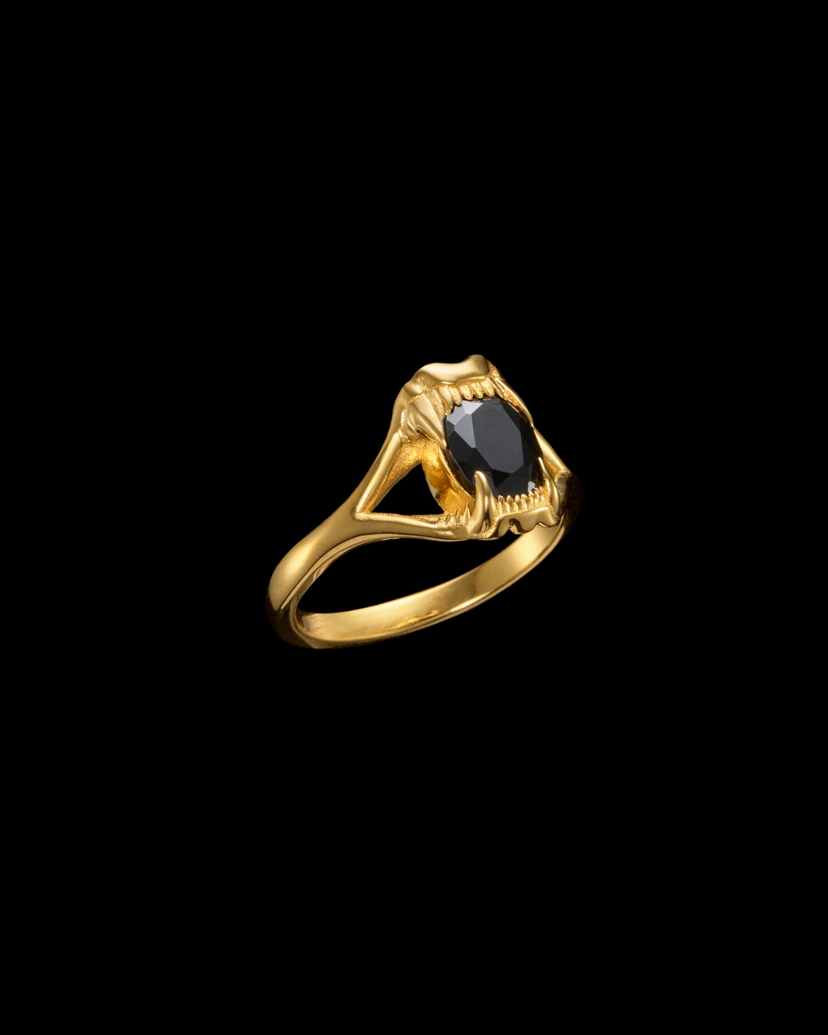 Tiny Jaw Stone Ring-image-1