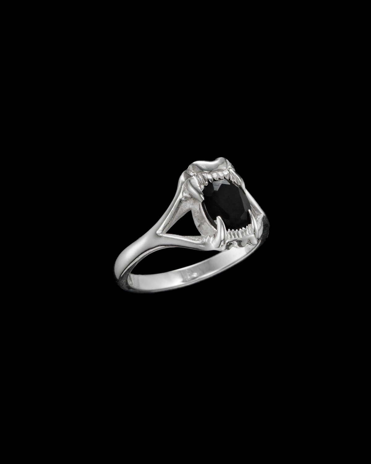 Tiny Jaw Stone Ring-image-1