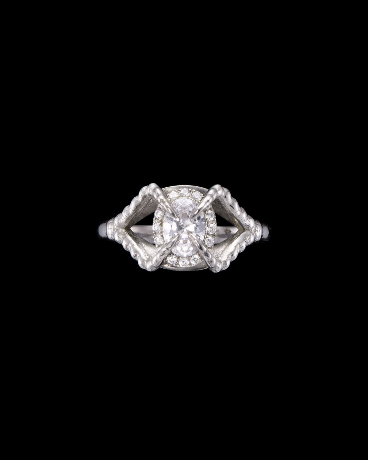 Dragon Halo Ring 0.7ct