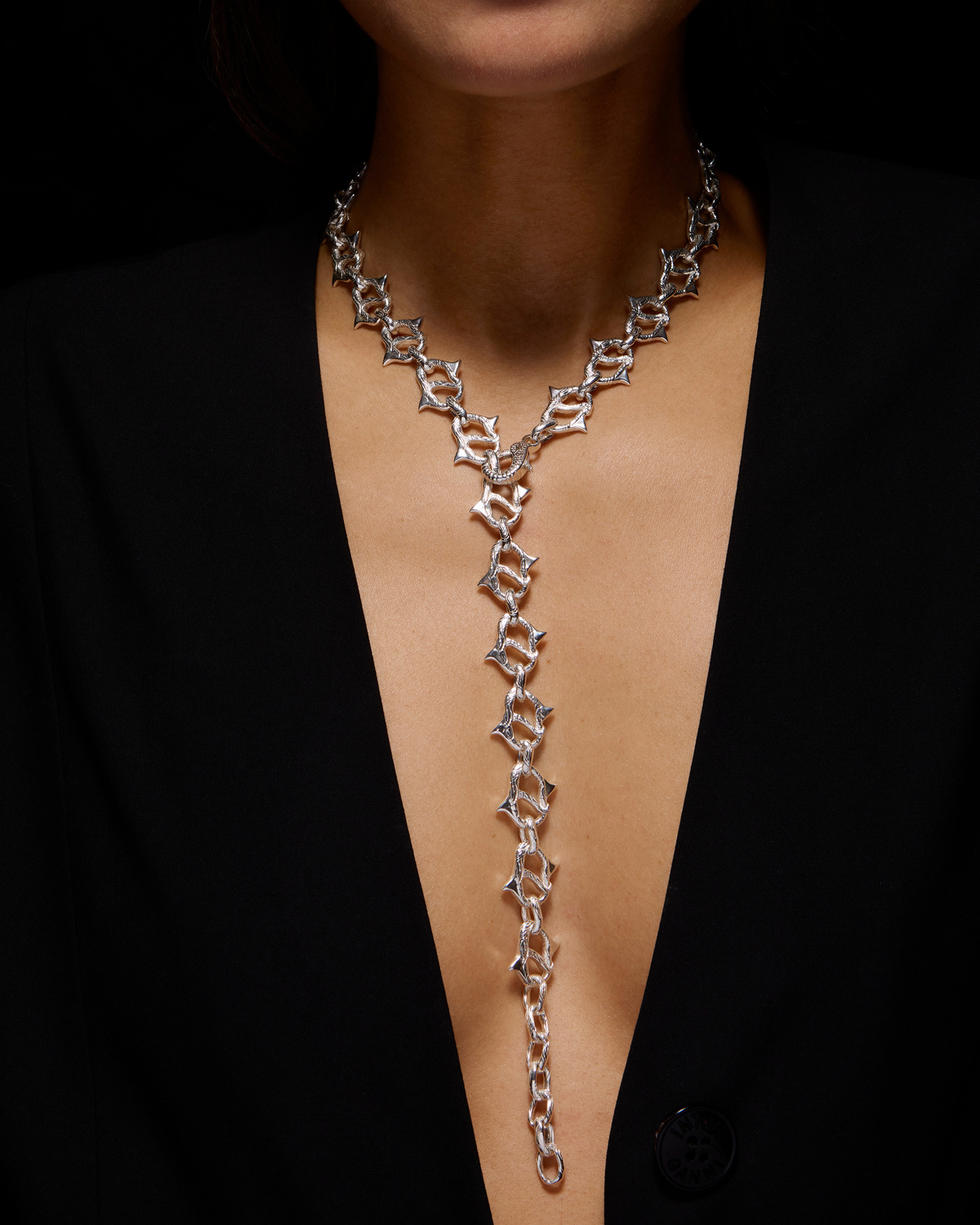 Thorn Chain Long Necklace-image-1
