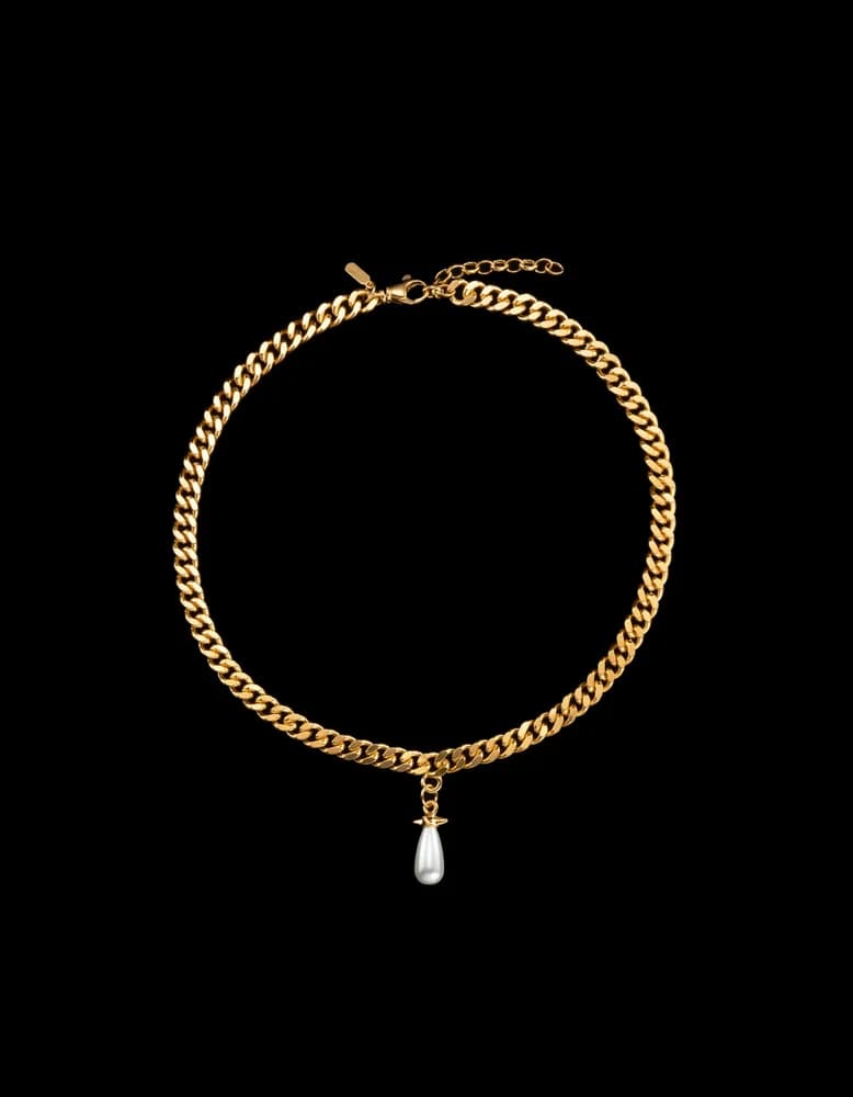 Gold-plated Silver - Glass Pearl