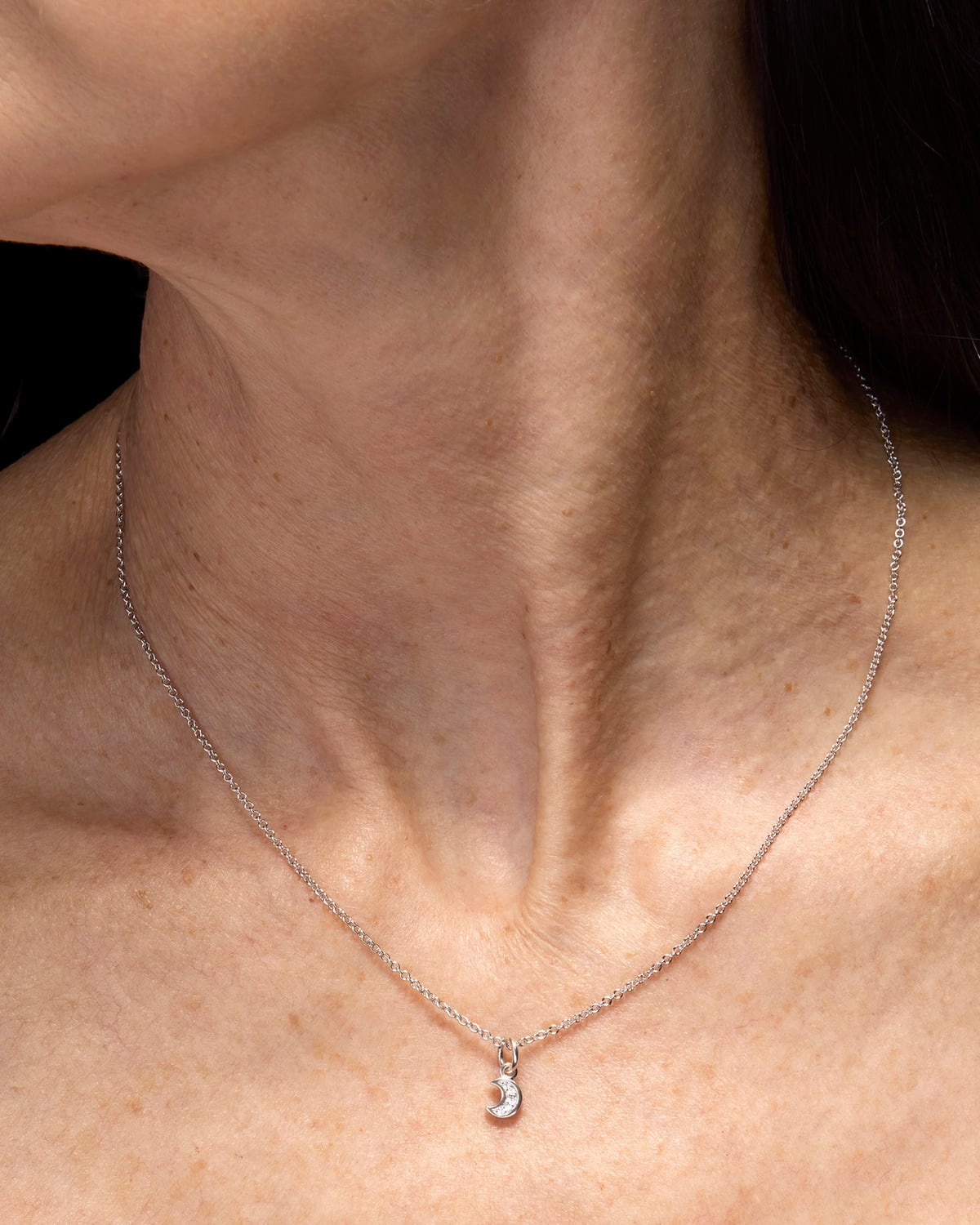 Moon Diamond Necklace-image-1