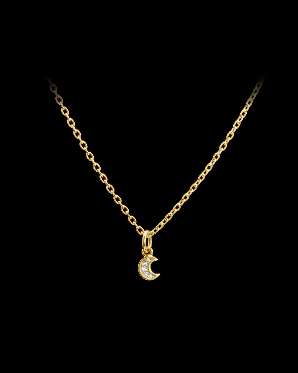 Moon Diamond Necklace