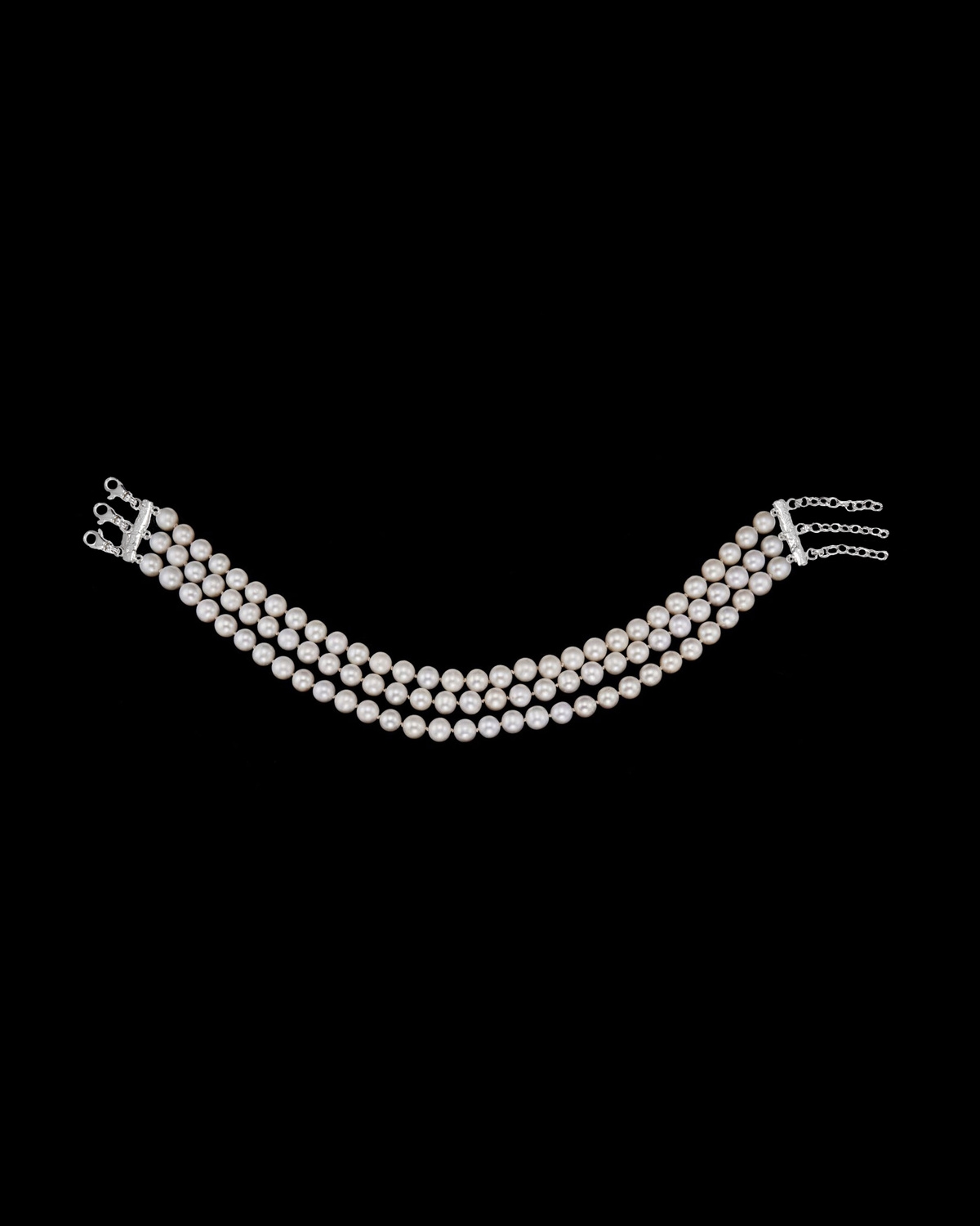 Pearl Choker 3 Strand-image-0