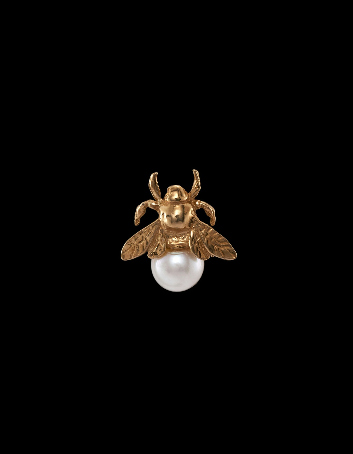 Bumblebee Pearl Ear Stud-image-0