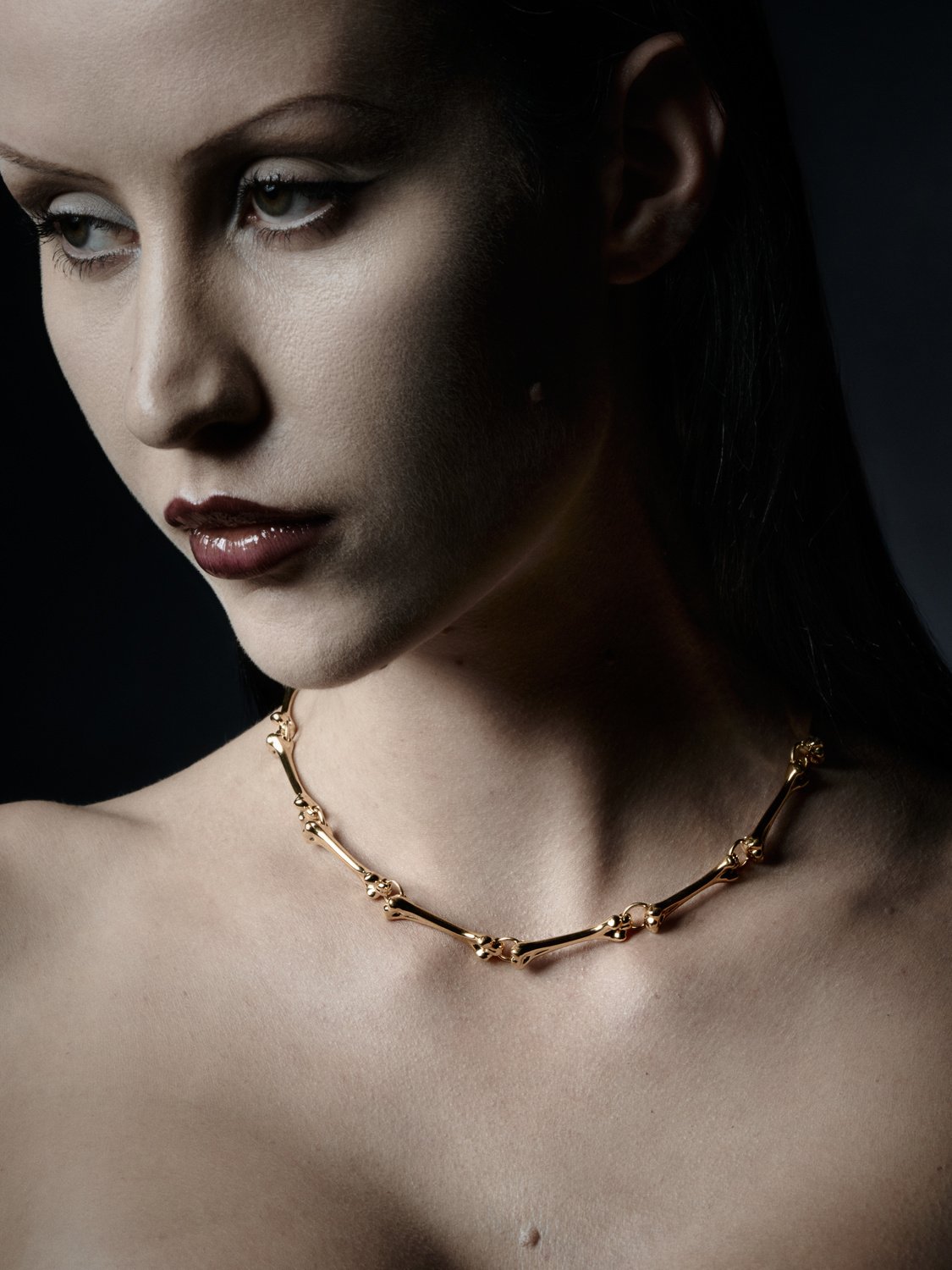 Linked Bone Necklace-image-3