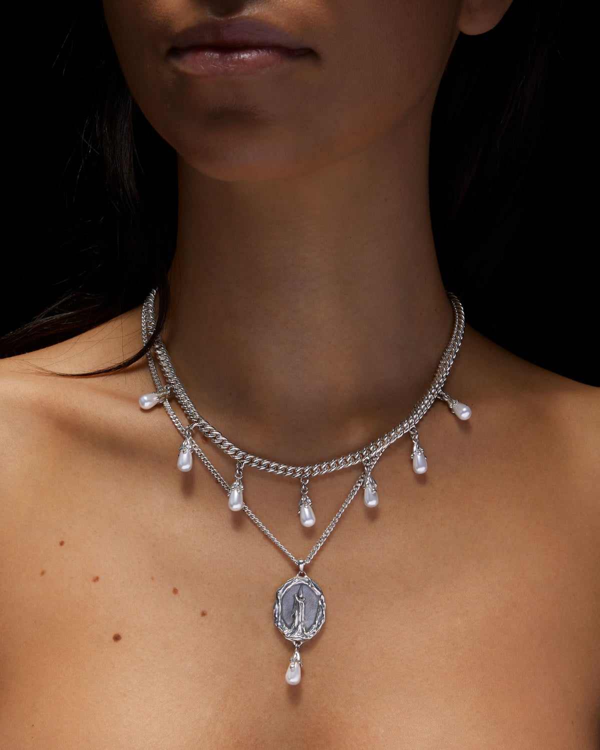 Dripping Candle Necklace-image-2