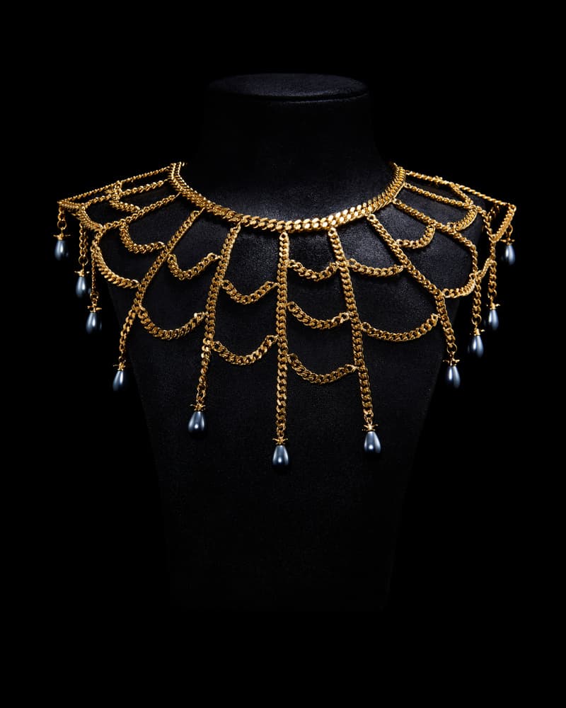 Gold-Plated Silver - Black Paste Pearl