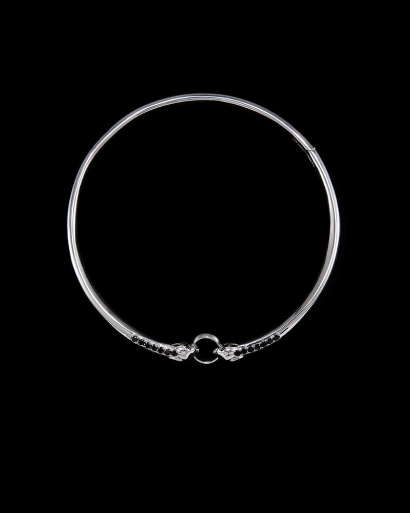 Silver - Black Spinel