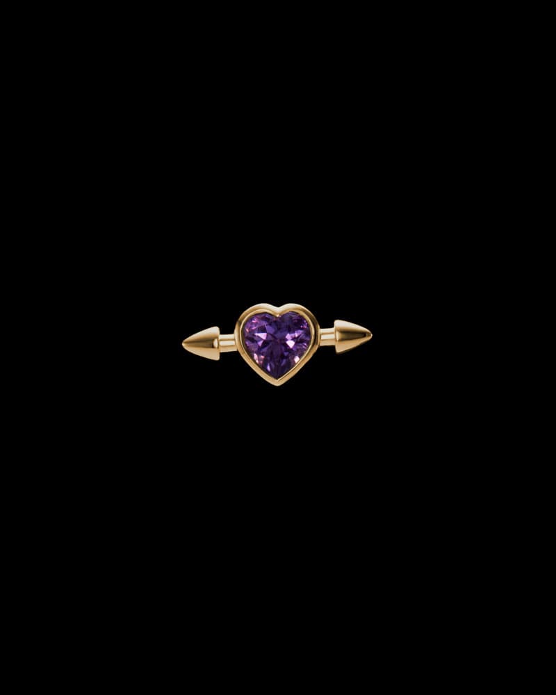 Gold-plated Silver - Amethyst