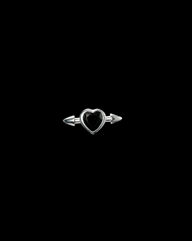 Silver - Black Spinel