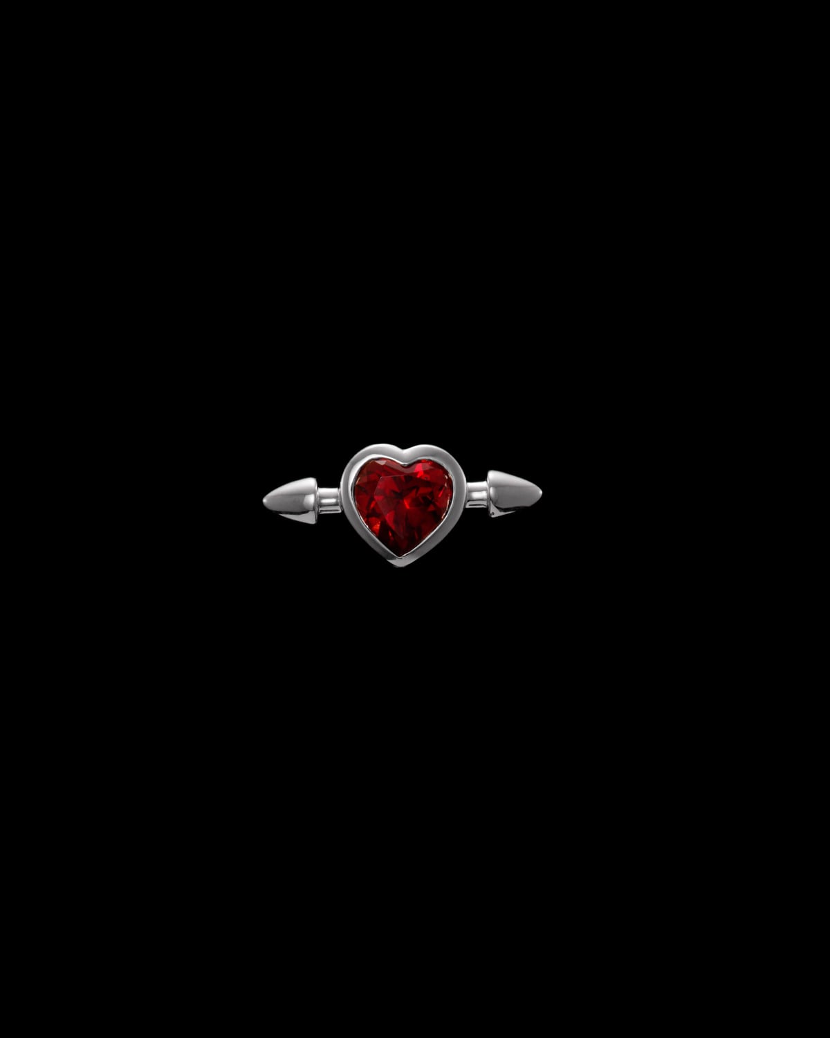Pierced Heart Ear Stud-image-0