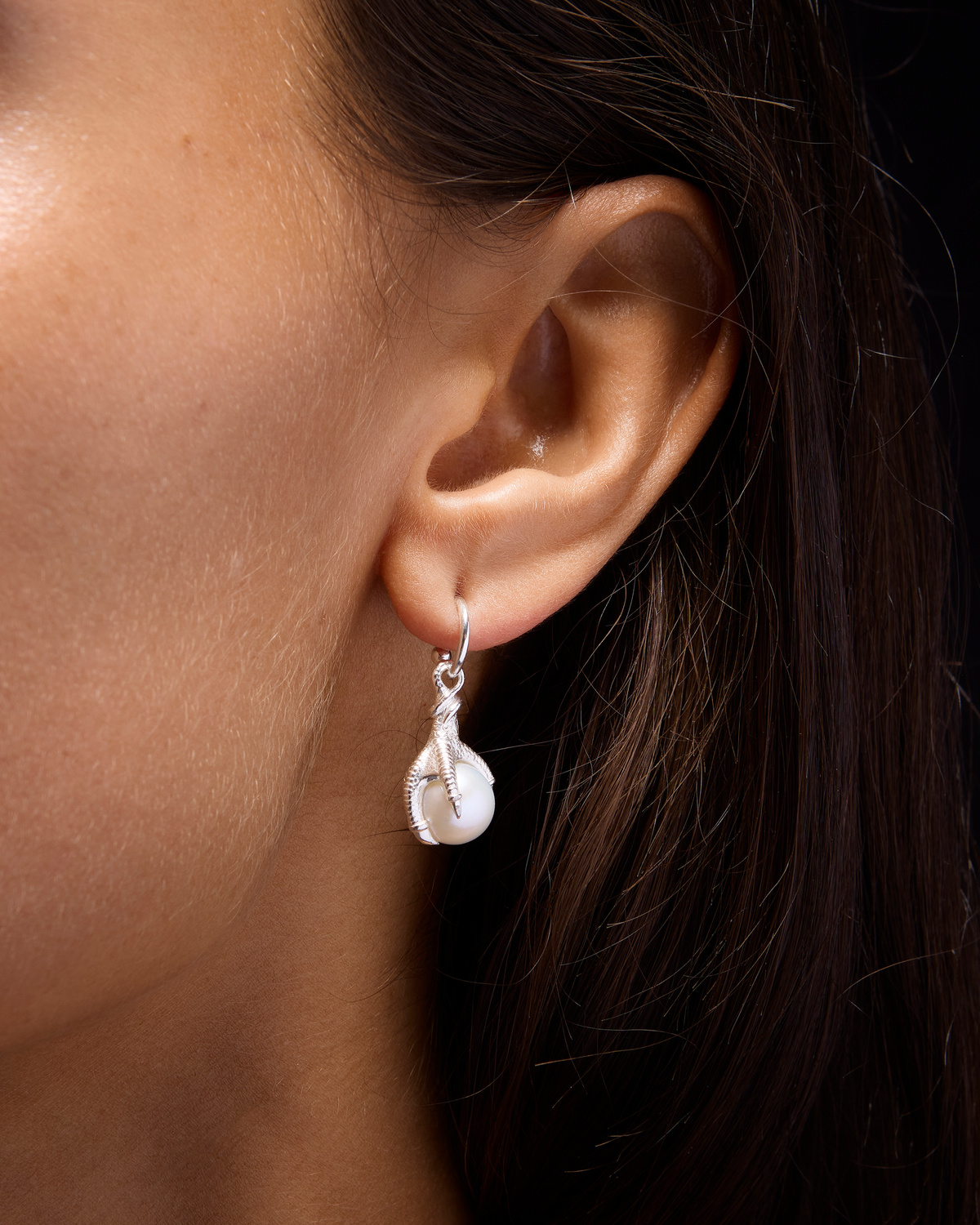 Claw Pearl Earring-image-1