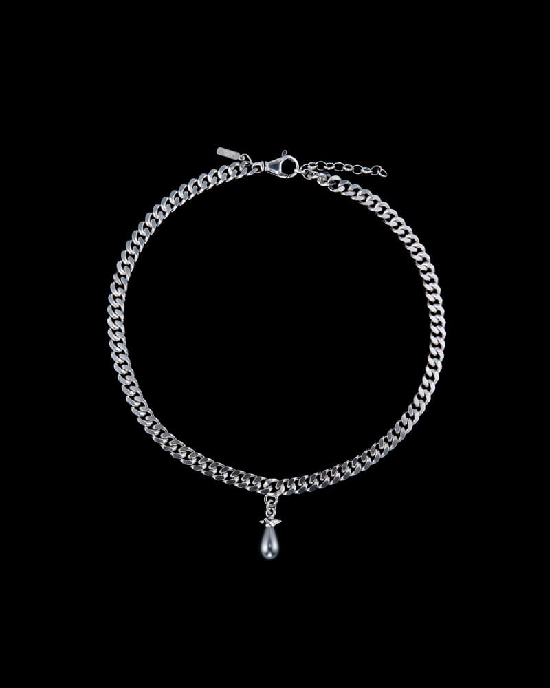 Silver - Black Paste Pearl