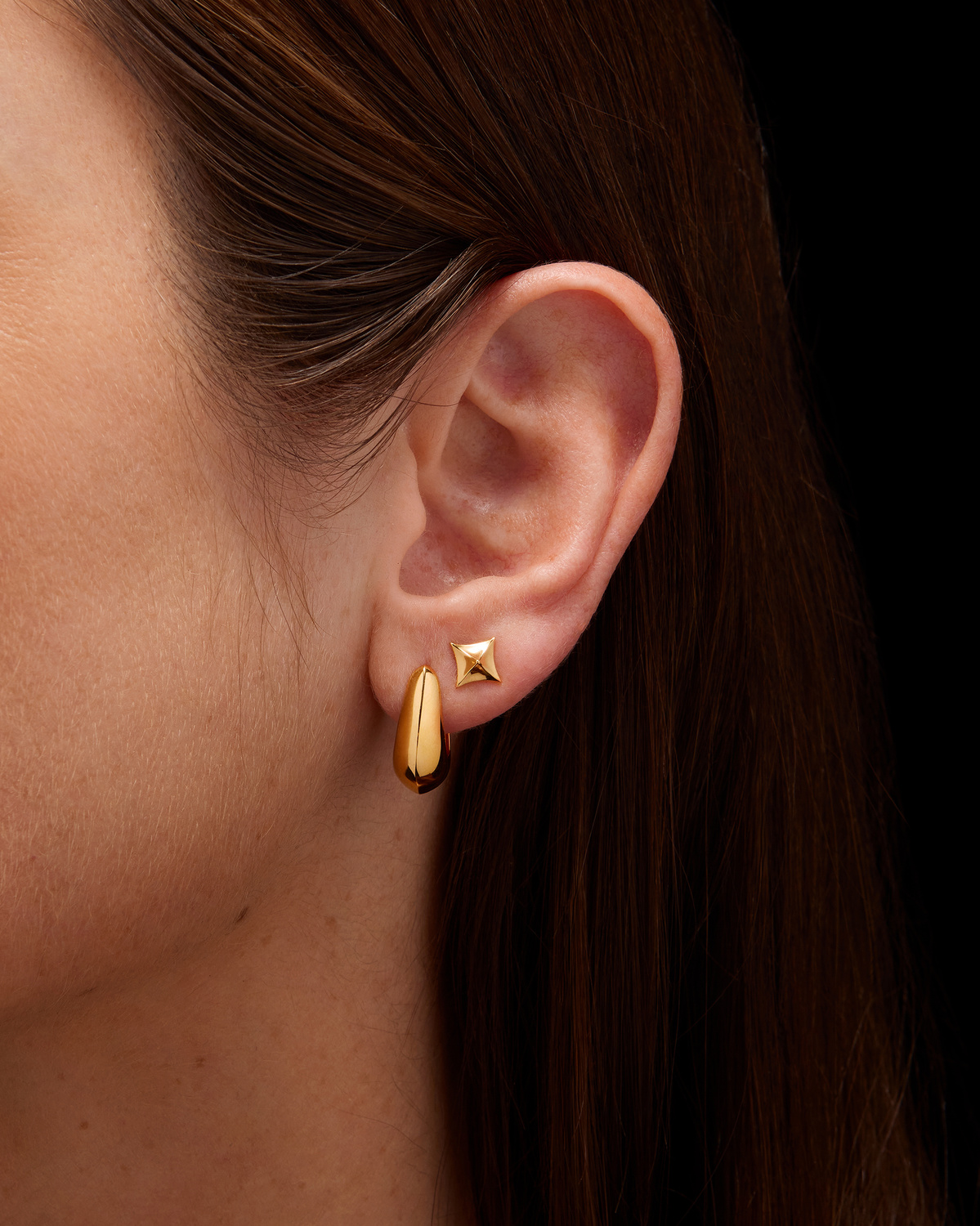 Chunky Knife Edge Hoop 17mm-image-2