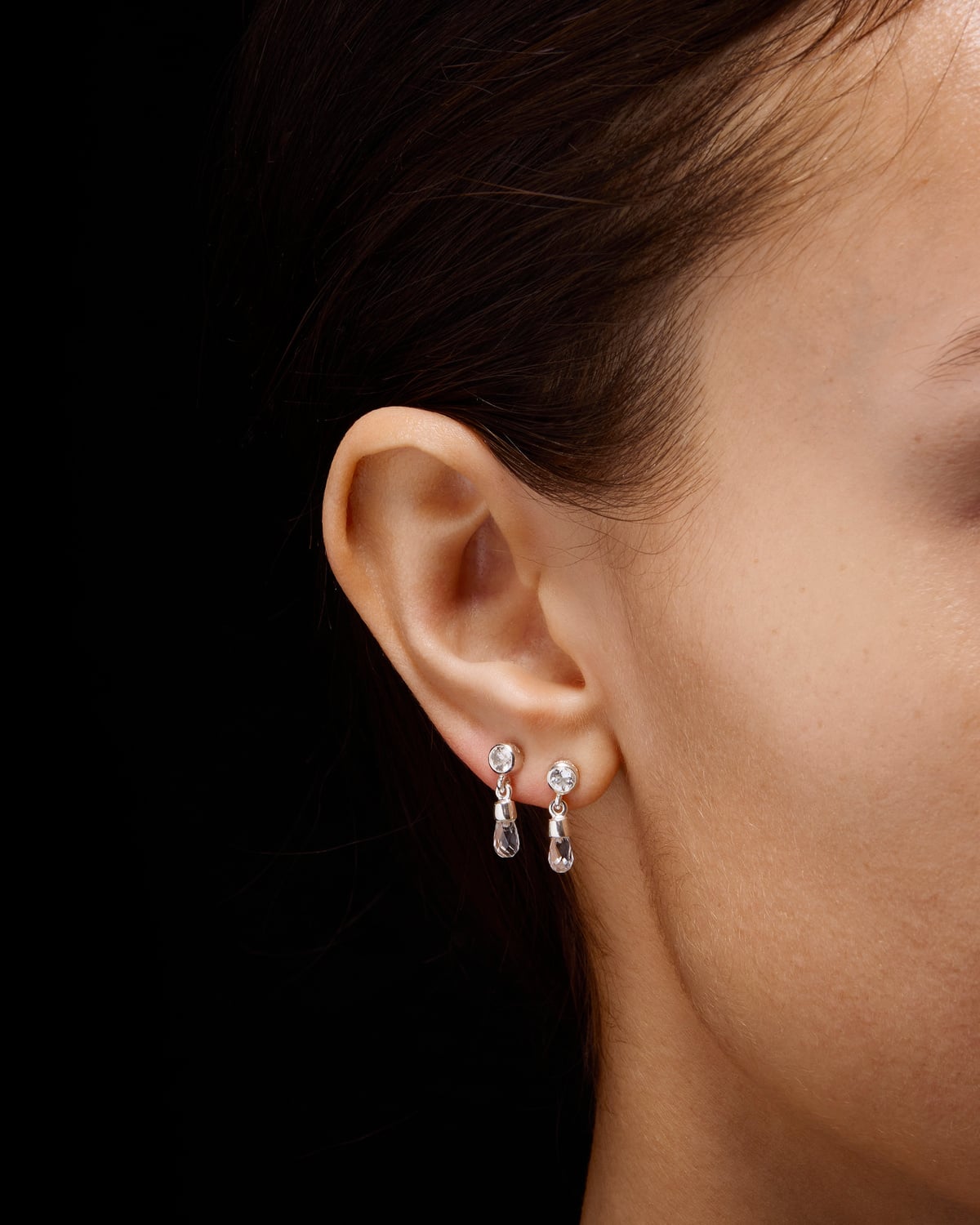 Moon Tear Ear Stud-image-1