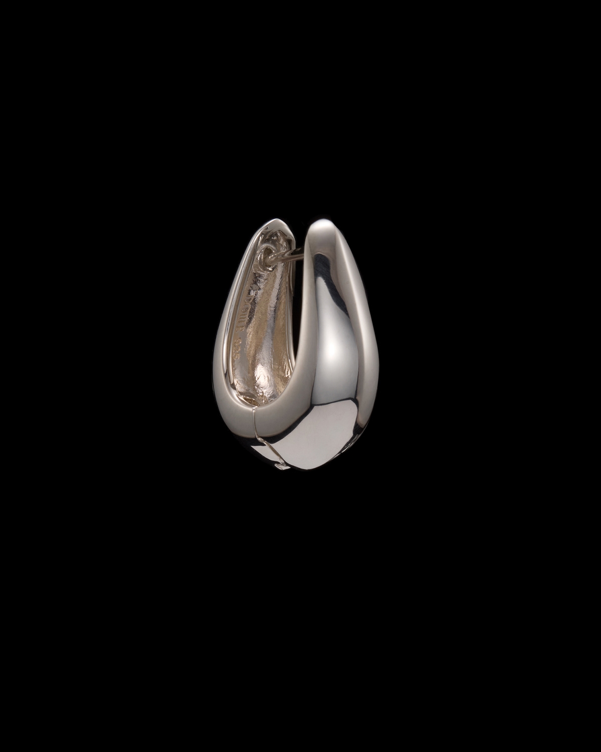 Chunky Knife Edge Hoop 25mm-image-1