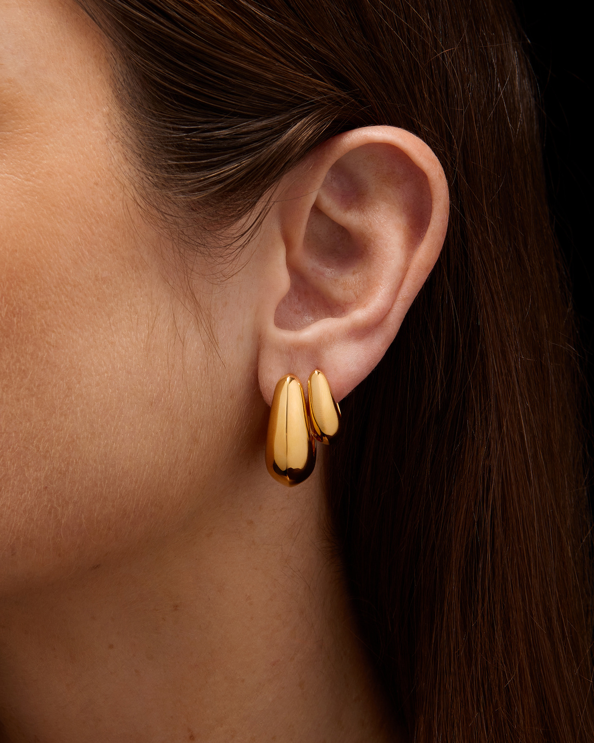 Chunky Knife Edge Hoop 25mm-image-2