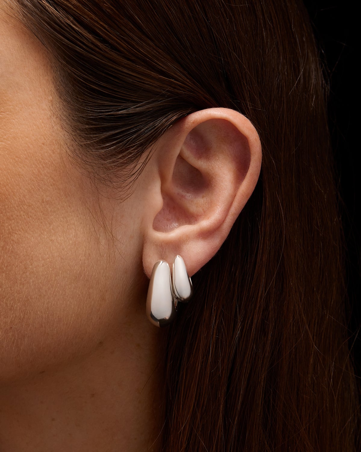 Chunky Knife Edge Hoop 25mm-image-2