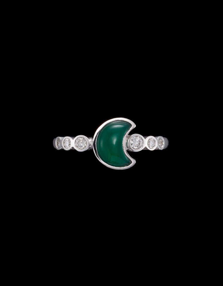 Once in a Green Moon Ring