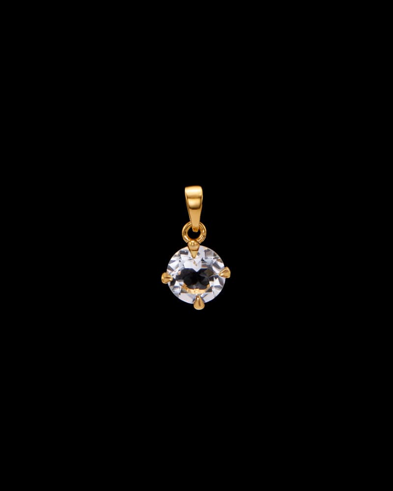 Gold-plated Silver - Clear Quartz