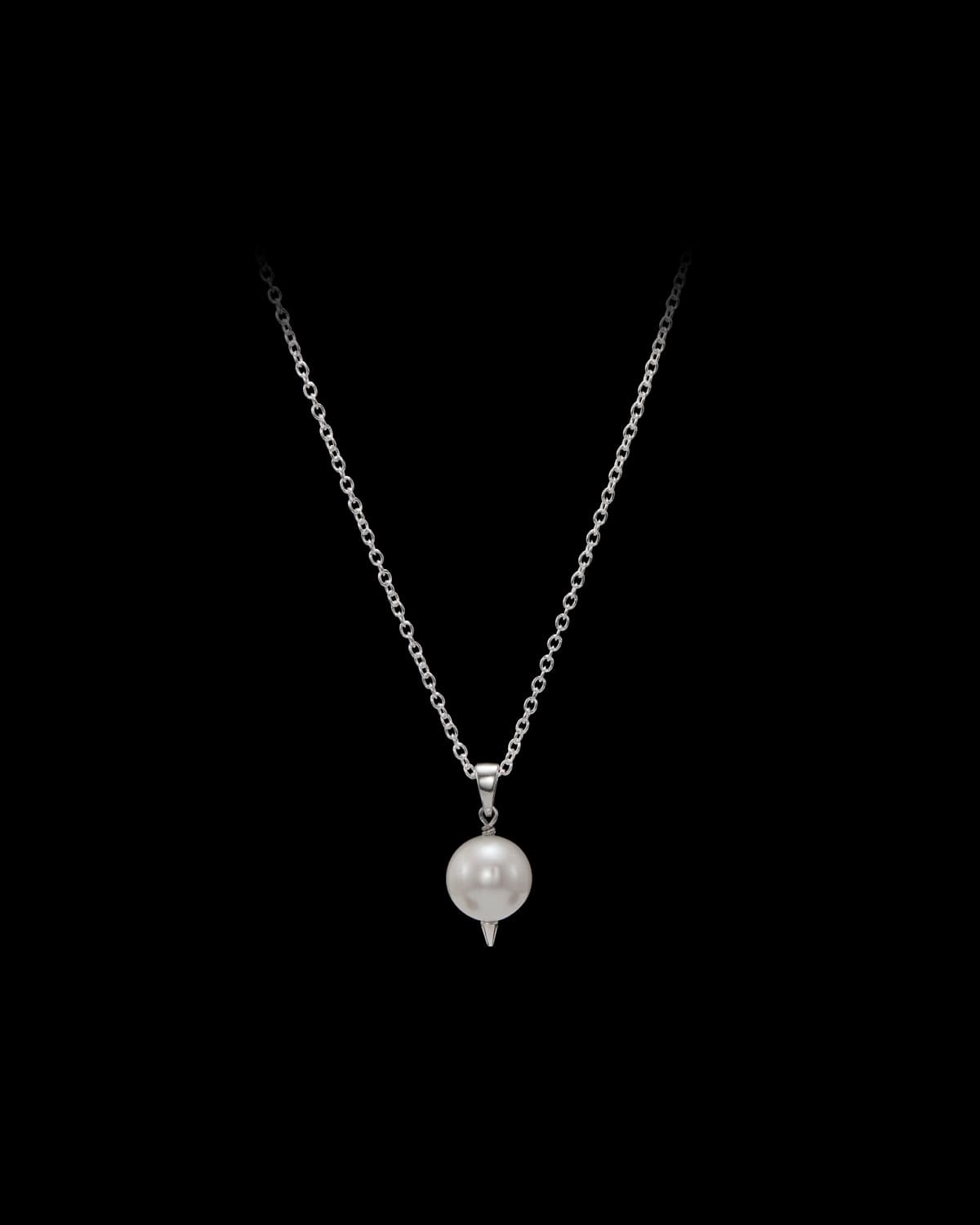 Charmed Pierced Pearl Necklace