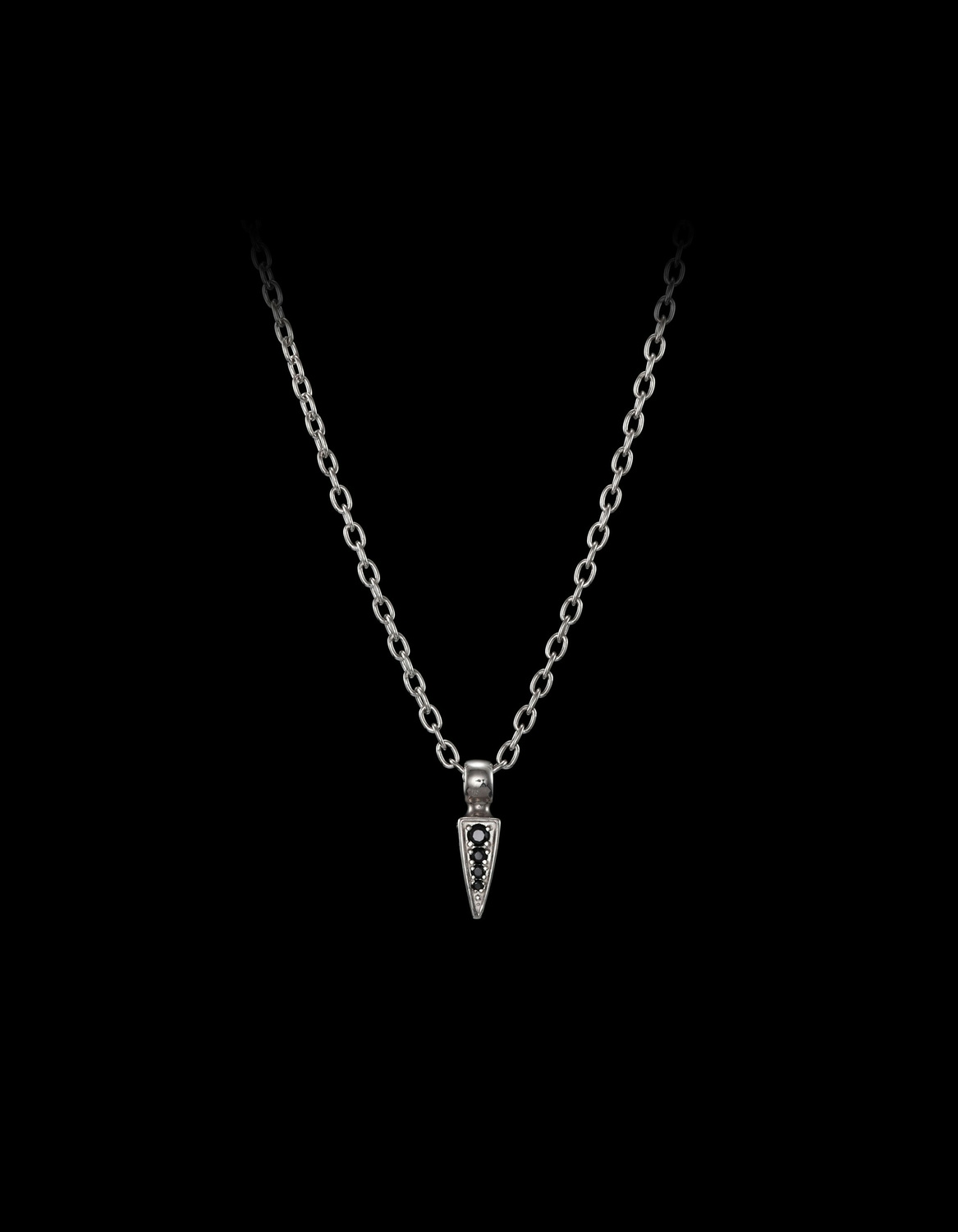 Tiny Poison Arrow Pavé Necklace-image-0