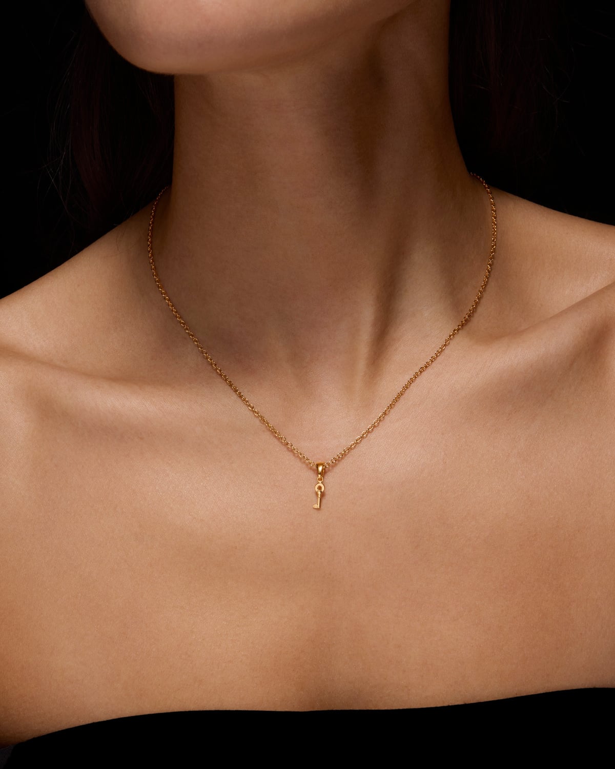 Tiny key necklace-image-1