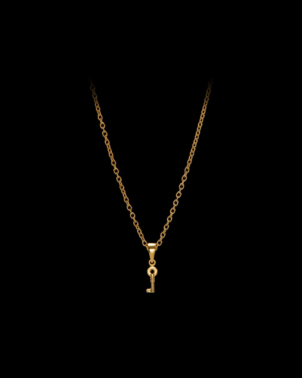 Tiny key necklace